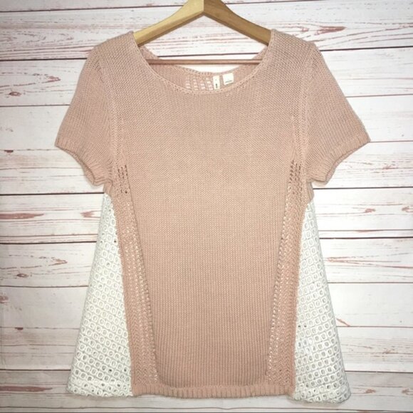 anthropologie Moth Knit Colourblock Sweater Small - Picture 2 of 8